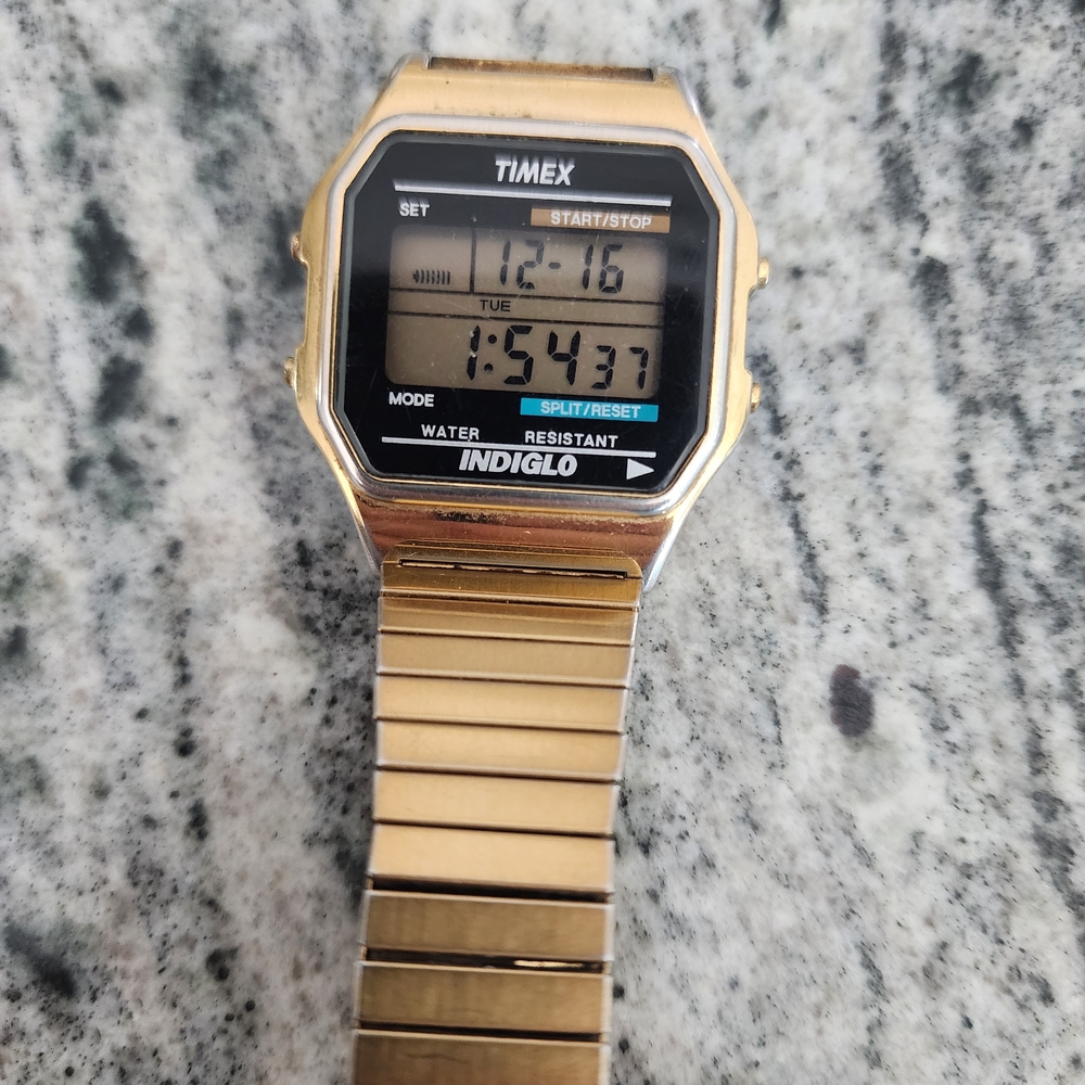 Timex Gold Indiglo Smartwatch